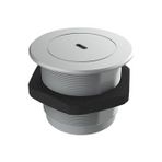 Metalline Circular-Line Gümüş Modüler USB-C Hızlı Şarj Kutusu