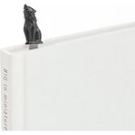 Metalmorphose Kurt Kitap Ayracı 3D Krom Tasarım 1,1 x 1 x 13,01 cm Mat Siyah Renk