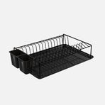 Metaltex 40x27x10 cm Dikdörtgen Tek Katlı Tablalı PVC Kaplama Bulaşıklık