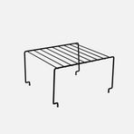 Metaltex Brooklyn Pvc Tek Katlı Siyah Mutfak Rafı