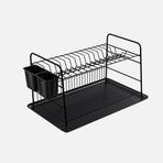 Metaltex Dikdörtgen 2 Katlı Tablalı 45x30x28 cm Pvc Kaplama Bulaşıklık