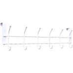 Metaltex M784365 6 Kancalı Kapı Arkası Elbise Askısı
