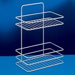 Metaltex Pvc İkili Geniş Krom Mutfak Rafı