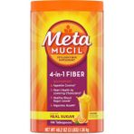 Metamucil 4-In-1 Fiber For Digestive Health, Psyllium Husk Fiber Orange Flavored, 114 Tablespoons 1.36 kg - Aromasız