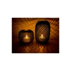 METANOVA Mumluk 2’li Siyah Pilli Tea Light Mum Hediyeli