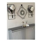 MetaQuartz Aksesuar 5'li Elegante Set - Ferrero FÜME Tamper Camlı Siyah MetaL Kırılmaz Camlı Metal (mobilya) Duvar Saati Siyah 50 x 60