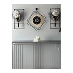 MetaQuartz Aksesuar 5'li Elegante Set - LED'li Ferrero BlackBerry Exclusive Dekor - (Pilli) Metal (mobilya) Duvar Saati 5LiNegroLedFerrero 50 x 60