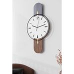 MetaQuartz Aksesuar Beyaz Sahra Elegant Plus Black Fred Serisi - Modern Dekoratif Duvar Saati SiyahBeyaz 75 x 40