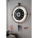MetaQuartz Aksesuar BlackBerry LAVİNYA (Kırılmaz)( Kablosuz PİLLİ LED ) - Chakra Dizayn - Metal (mobilya) Duvar Saati