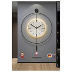 MetaQuartz Aksesuar Blackfred -büyük Boy (50X75CM)-abs Göbek-pilli Led-modern Duvar Saati blackfred90cm 50 x 75
