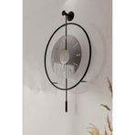 MetaQuartz Aksesuar Büyük Boy (50 * 75 CM) ^^ Siyah-füme Luxry ^^ Tamperli Kırılmaz - (mobilya) Duvar Saati FümeSiyah 50 x 75