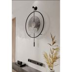 MetaQuartz Aksesuar (Büyük Boy-50*75 cm) - Füme Camlı Luxry - Siyah Metal Saat
