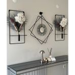 MetaQuartz Aksesuar Ferrero Camlı Siyah Metal Kırılmaz Duvar Saati Kare Tasarım Modern 60 x 70 cm Sessiz Mekanizma - Siyah - Füme