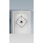 MetaQuartz Aksesuar Ferrero Clock Metal Duvar Saati, Modern Dekoratif Metal Duvar Saati Siyah 60 x 70