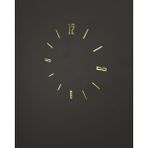 MetaQuartz Aksesuar Gold Rakam (3-6-9-12) Modern Duvar Saati Plastik Materyal ile Büyük Boy Tasarım - 3,5 x 0,5 cm