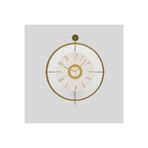 MetaQuartz Aksesuar Kadranlı Rakamlı Gold Laclock Dekoratif Metal (mobilya) Duvar Saati ALTIN 90 x 50