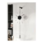 MetaQuartz Aksesuar Siyah Gravity Blackberry (yeni Güvenilir Kırılmaz Tamperli Cam) Modern Dekoratif Camlı Duvar Saati siyah 33 x 80
