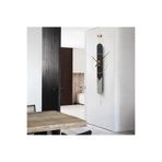 MetaQuartz Aksesuar Siyah - Gri Endless Masif Lake Metal Duvar Saati, Modern Dekoratif Metal Lake Duvar Saati antrasit 40 x 70