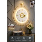 MetaQuartz Aksesuar Timelles Elit Three-(Özel Quartz Mekanizma)Büyük Boy(50X75CM)-(PİLLİ LED SİSTEMİ) , Duvar Saati