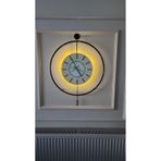 MetaQuartz Aksesuar (XXL BÜYÜKBOY) Siyah Love Time Cm - Pilli Led - Modern Dekoratif Metal Camlı Duvar Saati Siyah90cmlove 75 x 105