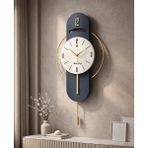 MetaQuartz AksesuarLacivert Milano-Led Yok (Sarkaç Otomatik Değil )- ABS KADRAN Time Modern Dekoratif Duvar Saati - 40 x 82 cm