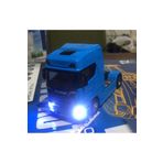 metaş oyuncak Oyuncak Metal Model Işıklı Sesli Mavi Scania Tır Çek Bırak 12 cm