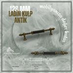 Metax 128 mm Vida Aralığı Antik Sarı Renk Ladin Mobilya Kulp