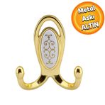 Metax Uzay Aski Vestiyer Duvar Askisi Metal Dolap Elbise Askiligi Altin Beyaz Altin Kapak