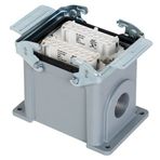 Mete 32x16A Çift Girişli Metal Mandallı Çoklu Duvar Prizi
