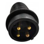 Mete 3x16A Kauçuk Düz Fiş