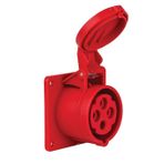 Mete 4x16A IP44 3P+E Düz Makine Prizi
