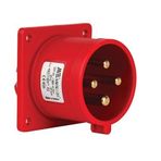 Mete 4x32A IP44 3P+E Düz Vidalı Baglatılı Makine Fişi