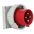 Mete 4x32A IP67 3P+E Düz Vida Bağlantılı Makine Fişi