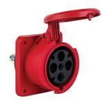 Mete 4x63A IP44 3P+E Düz Makine Prizi