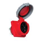 Mete 4x63A IP67 3P+E Eğik Makine Prizi
