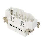 Mete Enerji 29021 10x16A 100P+E 400V Alüminyum Gövdeli Vida Bağlantılı Fiş Çekirdeği