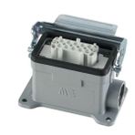 Mete Enerji 403508S 10x16A 10P+E 400V IP65 Alüminyum Gövdeli Tek Metal Mandallı Duvar Prizi