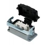 Mete Enerji 403710S 10x16A 10P E 400 IP65 Alüminyum Gövdeli Tek Metal Mandallı Kapaklı Makine Prizi