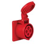 Mete Enerji 406506 4x16A 3P+E 6h/50-60 380 415 Watt IP44 Cee Norm Hızlı Bağlantılı Düz Makine Prizi