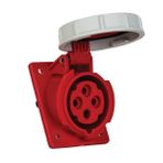 Mete Enerji 406507V 4x16A 3P+E 6h/50-60 380 415 Watt IP67 Cee Norm Vida Bağlantılı Eğik Makine Prizi