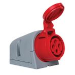 Mete Enerji 406605V 4x16A 3P+E 5h/50-60Hz 380-415V IP44 Cee Norm Vida Bağlantılı Eğik Gövdeli Duvar Prizi