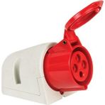 Mete Enerji 406614V 4x32A 3P+E 6h/50-60Hz 380 415 Watt IP44 Cee Norm Vida Bağlantılı Eğik Gövdeli Duvar Prizi