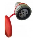 Mete Enerji IP44 3x32A Kauçuk Uzatma Prizi