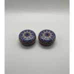 Mete Mum 2'li Set Mandala Serisi Teneke Mum 100 gr - Okyanus Kokulu - Çok Renkli - Anadolu Mozaiği