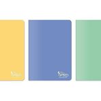 Meteksan Colors A4 60 Yaprak Kareli Defter 3'lü Paket, Mor, Yeşil, Sarı