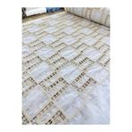 METERİAL %100 Pamuk Dantel Detaylı Fisto Kumaş - 135 cm En