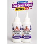 Metfix 2 Adet 150 gr Hazır Ovalit Sıvı Duvar Kağıdı Tutkalı Şeffaf Kuruyan Güçlü Yapıştırıcı