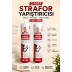 Metfix 2 Adet Strafor Yapıştırıcısı 310 ml Beyaz Akrilik Esaslı Kartonpiyer Eps Xps Yapıştırma Tutkalı 480 gr
