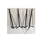 Metin Güneş Mobilya Metal Sıyah Takım Masa Ayağı 40 Cm