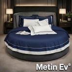 Metinev %100 Pamuk Saten 6 Parça Renk ve Ölçü Seçenekli Nevresim Takımı - Lacivert - 220 x 240 cm